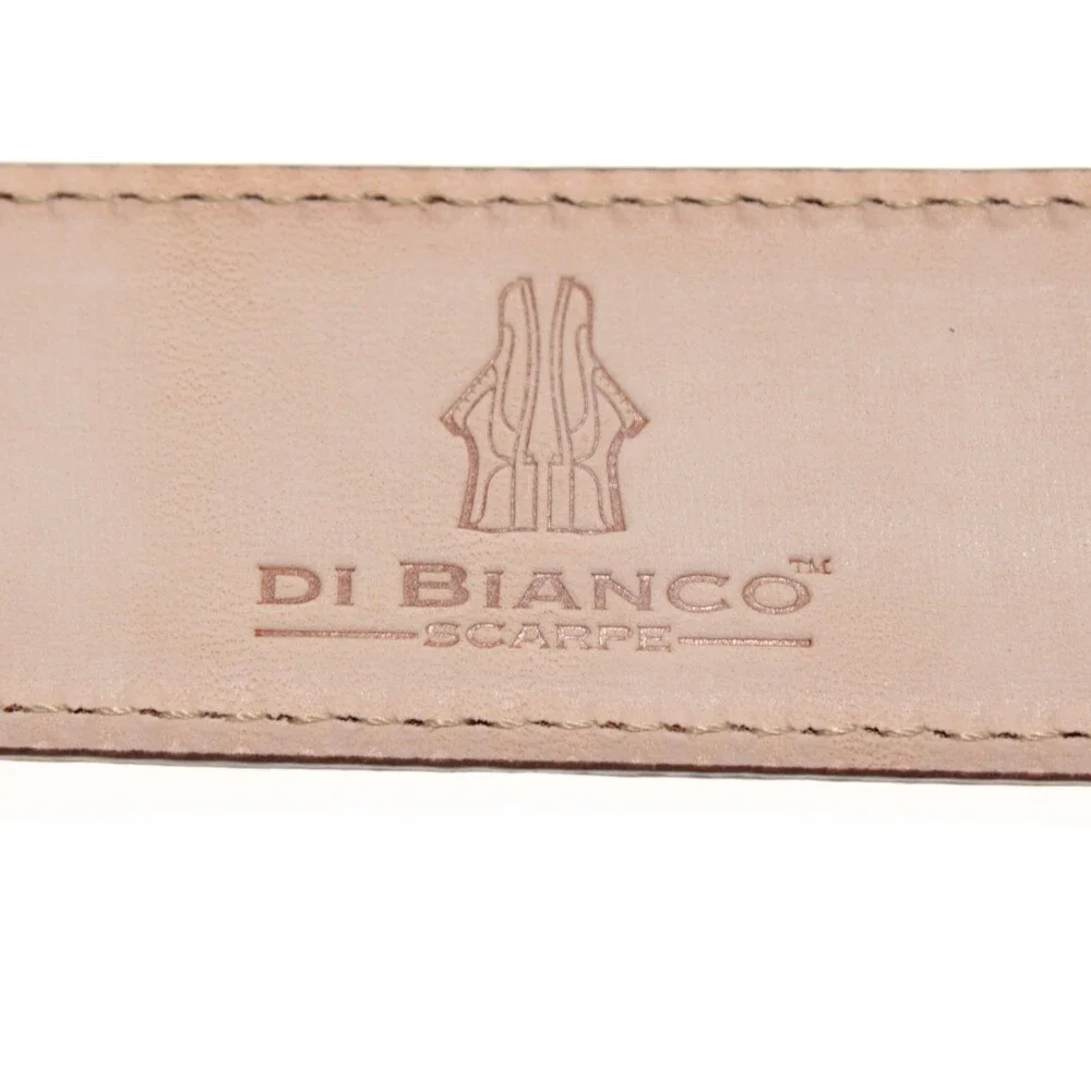 Di Bianco NWT Cut to Size Dress Belt In Solid Brown Suede Leather One Size